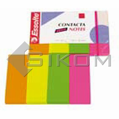 Samolepící záložky Contacta neonové - 20 mm x 50 mm / 4 x 40 lístků